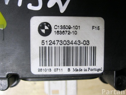 BMW 7303443, 51247303443 X5 (F15, F85) 2014 Control Unit, central locking system