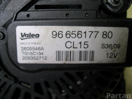 CITROËN 9665617780 BERLINGO (B9) 2010 Alternator