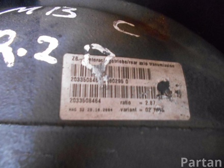 MERCEDES-BENZ A2033508464 2.87 / A2033508464287 C-CLASS (W203) 2004 Rear axle differential