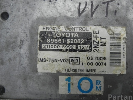 TOYOTA 89661-52082 / 8966152082 YARIS (_P1_) 2001 Unidad de control del motor