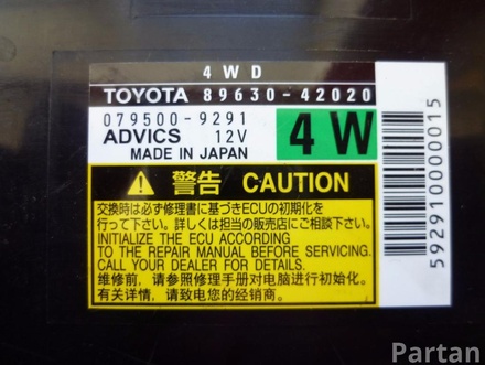 TOYOTA 89630-42020, 079500-9291 / 8963042020, 0795009291 RAV 4 III (_A3_) 2007 Button for electronic satbility program        -esp-