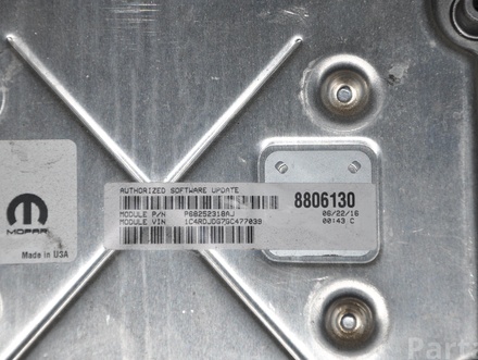 DODGE P68243326AA ; 68243326AA ; T00EP15965CRCBS / P68243326AA, 68243326AA, T00EP15965CRCBS DURANGO (WD) 2016 Unité de contrôle moteur