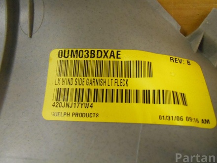 CHRYSLER 0UM03BDXAE 300 C (LX) 2006 Lining, pillar a Upper left side